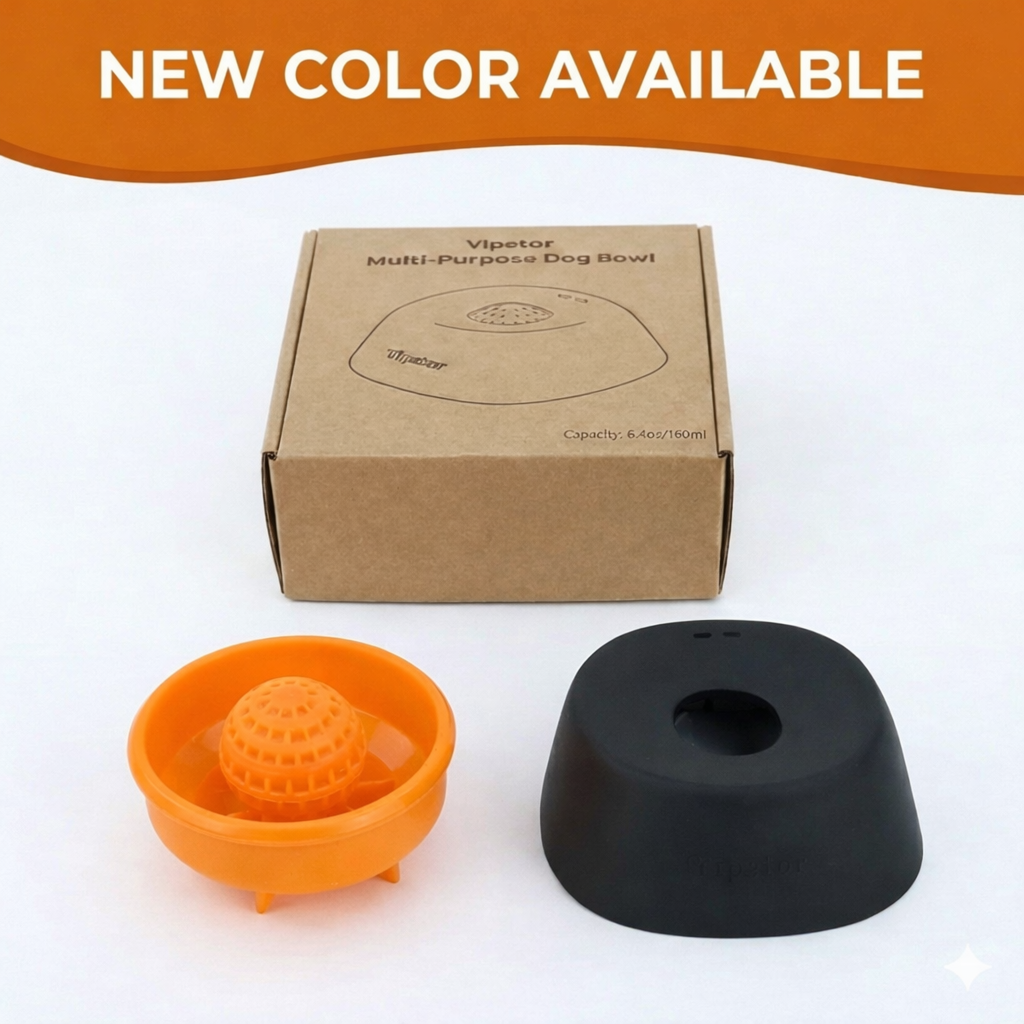 RZXEA™ Rotating Lick Bowl 🌀 Interactive Slow Feeder | Anxiety Relief & Mess-Free