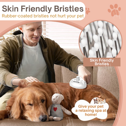 AEXZR® 3-in-1 Blue Light Pet Comb 🧬 Sanitizes, Massages & Desheds | Reduces Odor & Static