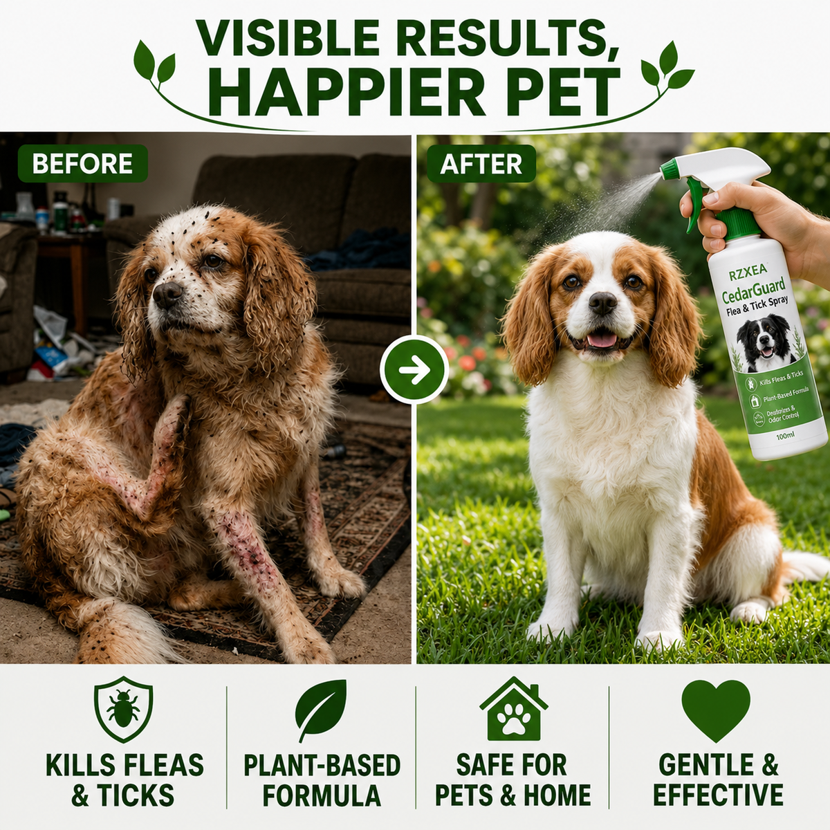 RZXEA™ CedarGuard Flea & Tick Spray