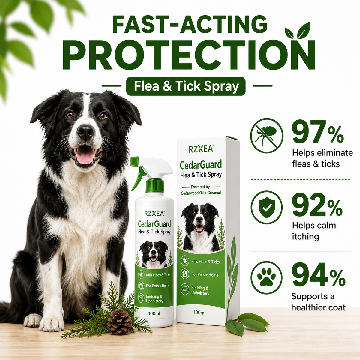 RZXEA™ CedarGuard Flea & Tick Spray