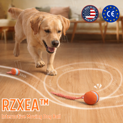 RZXEA™ Smart Interactive Dog Ball ⚡ Self-Rolling & Durable TPU | Cures Boredom