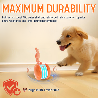 RZXEA™ Smart Interactive Dog Ball ⚡ Self-Rolling & Durable TPU | Cures Boredom