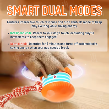 RZXEA™ Smart Interactive Dog Ball ⚡ Self-Rolling & Durable TPU | Cures Boredom