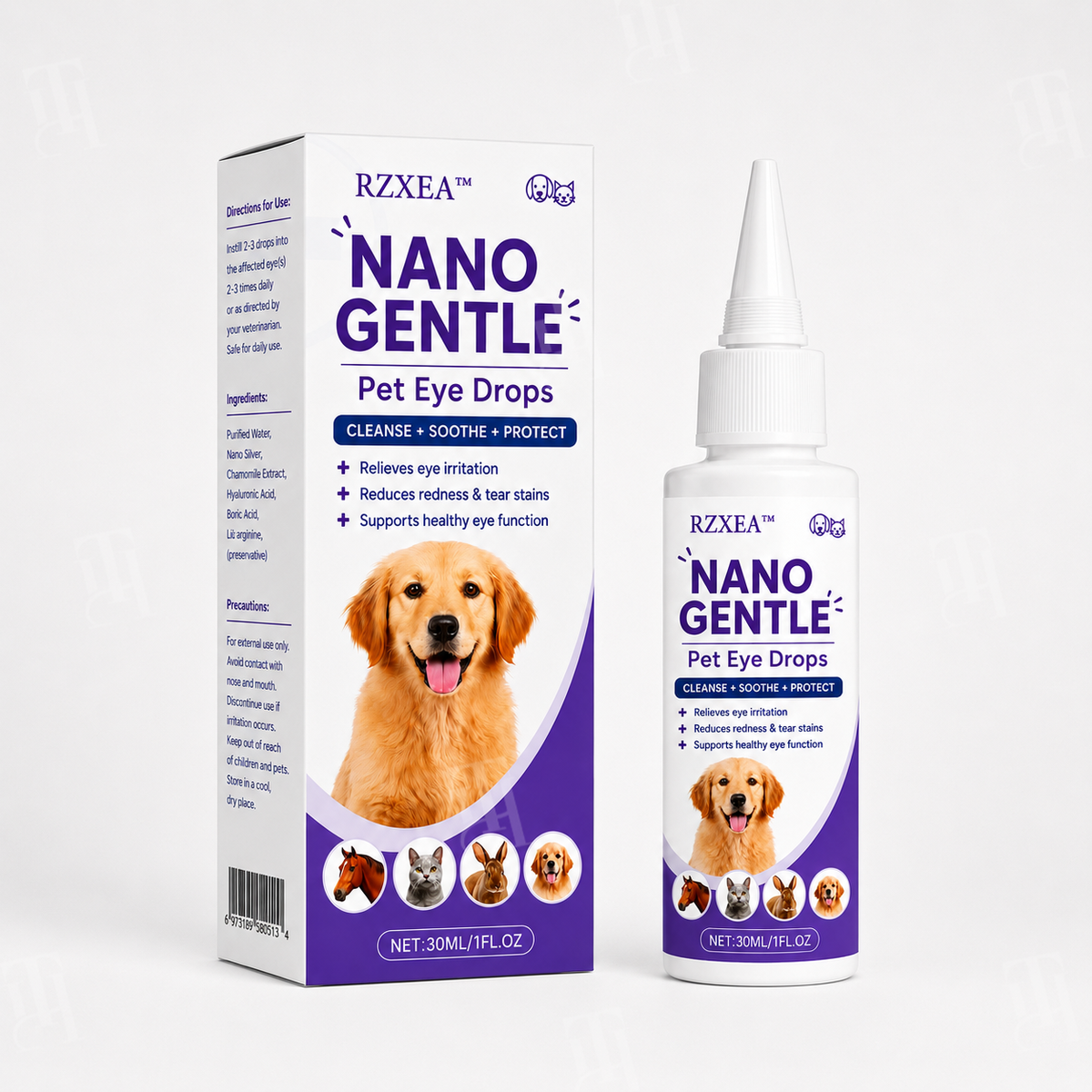⭐ RZXEA™ Nano Gentle Pet Eye Drops