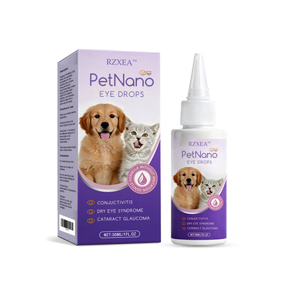 💧 Fast-Acting Tear Stain Remover & Eye Cleaner | RZXEA™  PetNano Eye Drops