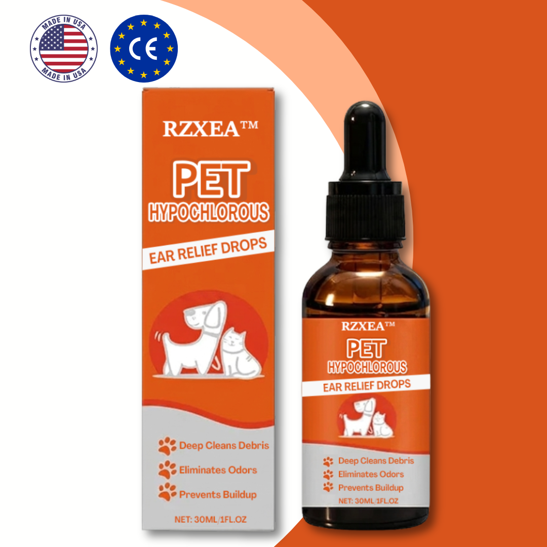 🐾 Stop the Scratching, Soothe the Ears | RZXEA™ Pet Hypochlorous Ear Relief Drops