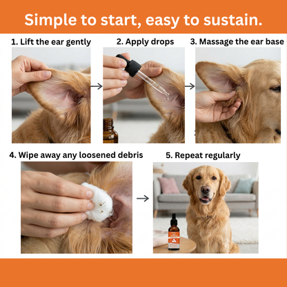 🐾 Stop the Scratching, Soothe the Ears | RZXEA™ Pet Hypochlorous Ear Relief Drops