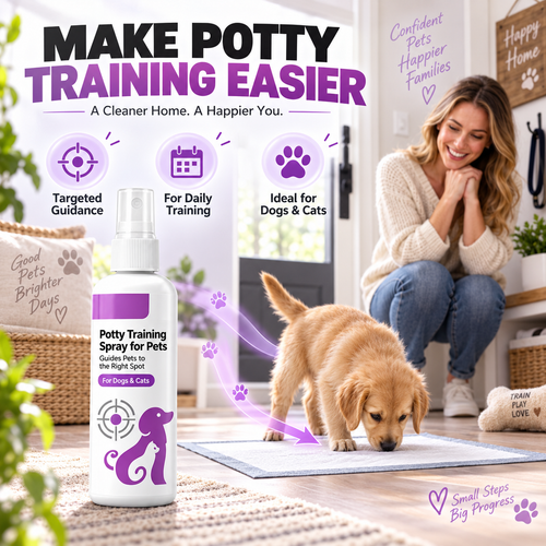 🥳HOT SALE🥳💞10K+ SOLD! Potty Training Spray ! Guides pets, safe & easy spray. Cleaner home – grab yours! ✅